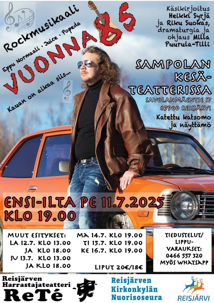 Harrastajateatteri ReTé esittää VUONNA 85 -musikaalin