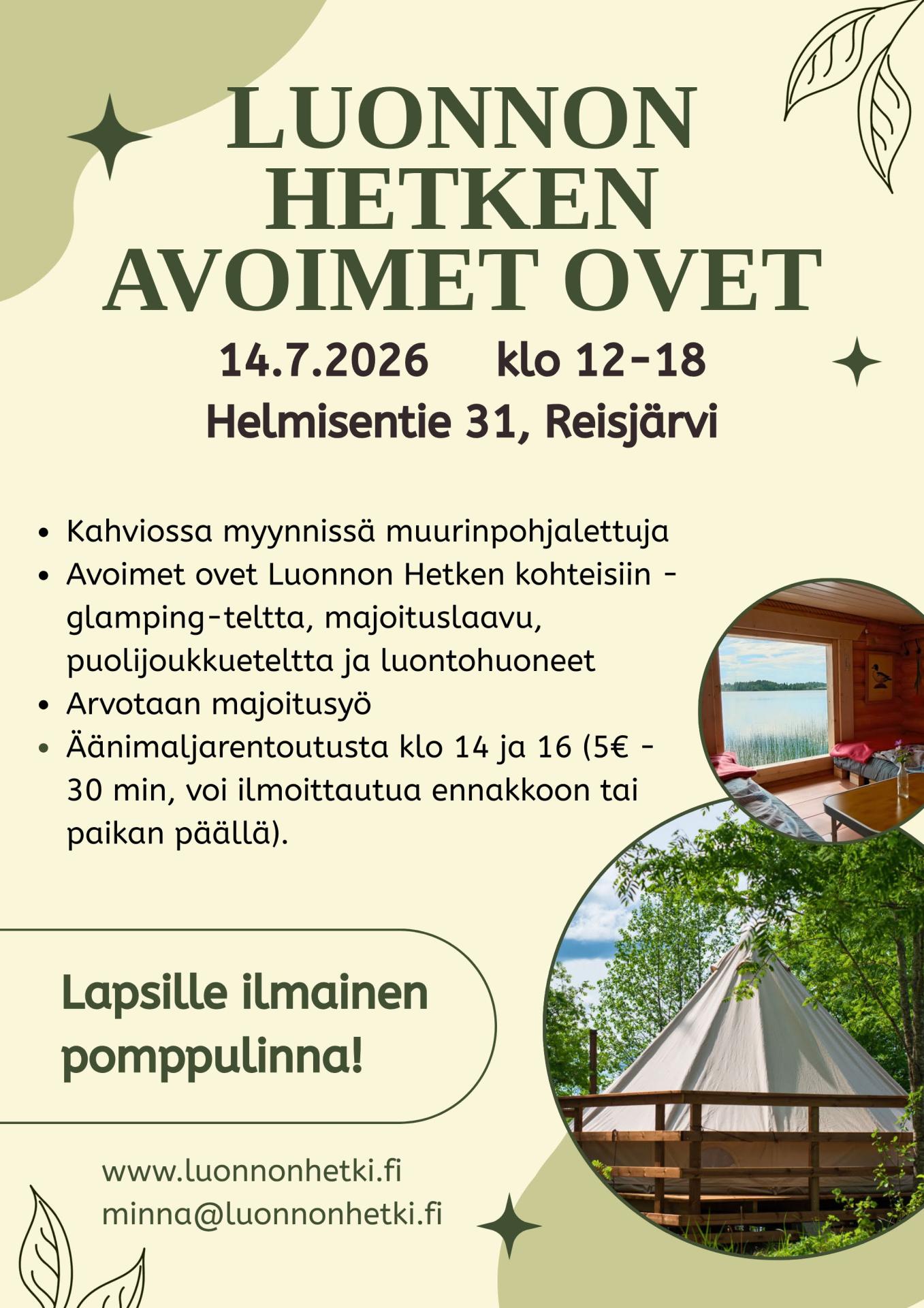 Luonnon Hetken avoimet ovet